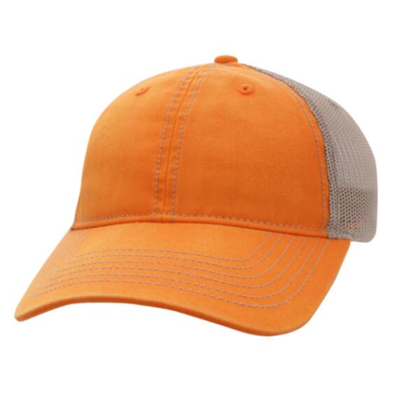 NWT AHEAD Classic Fit Tea Stained Twill Mesh Cap Snap Back Tennessee Orange OS - Picture 1 of 8